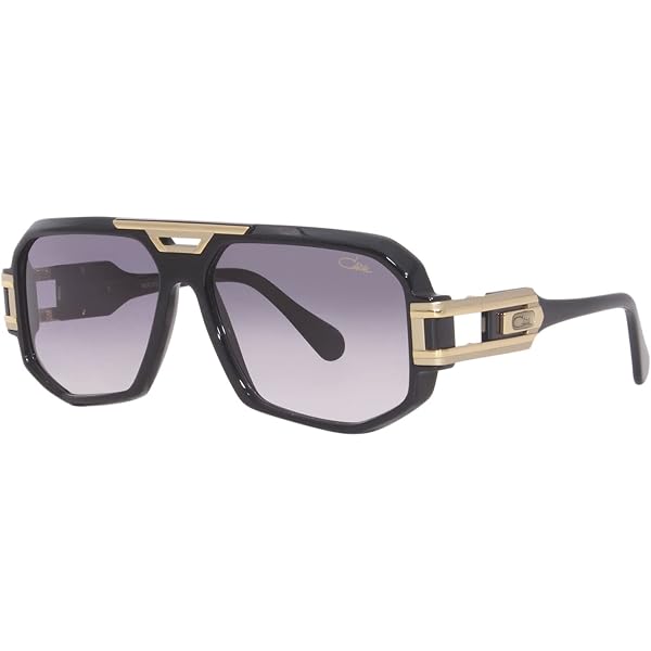 Amazon.com: Cazal Legends 675 001 Sunglasses Men's Black/Gold/Grey